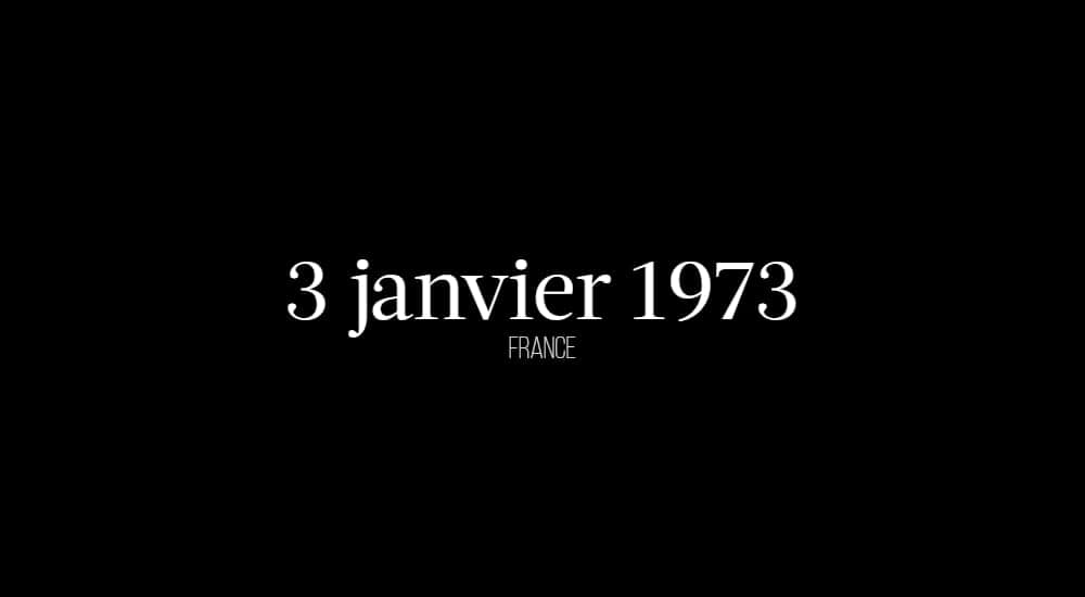 3 janvier 1973 ce jour ou la France a vendu son ame