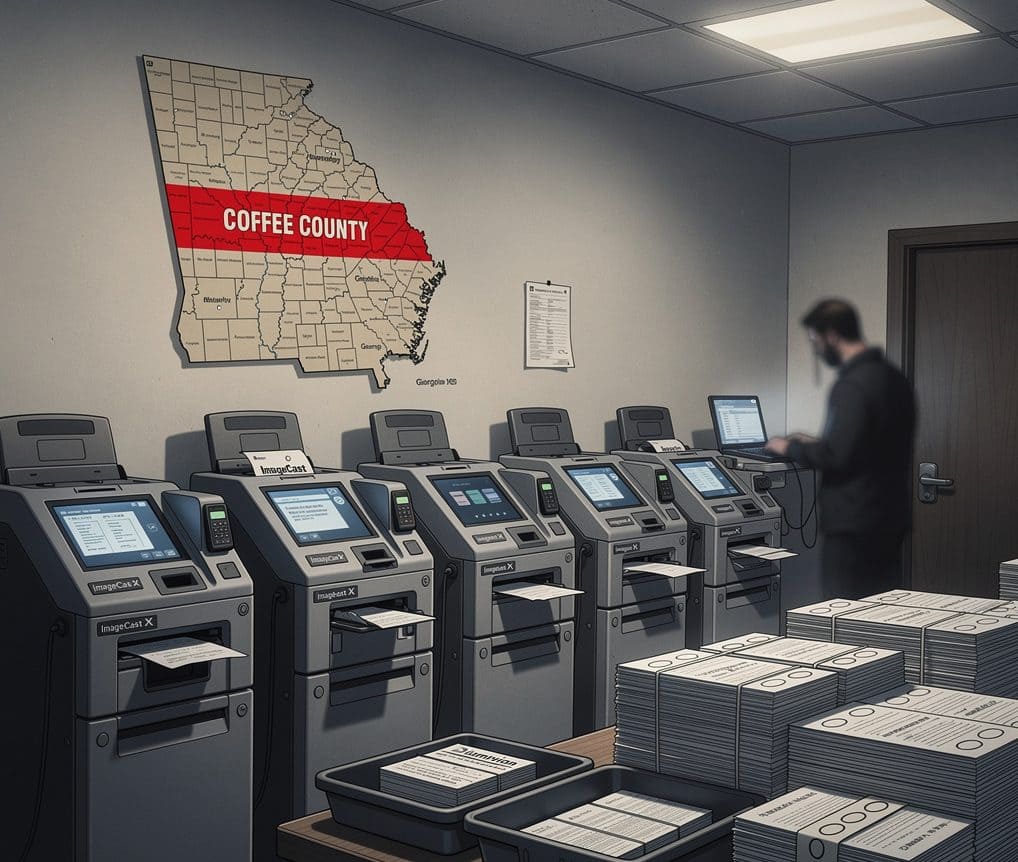 Dominion, Géorgie, Coffee County le dossier explosif qui nourrit encore le doute sur les machines à voter aux États Unis