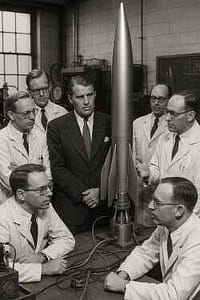 Wernher von Braun (au centre) opération Paperclip Wernher von Braun (au centre) opération Paperclip