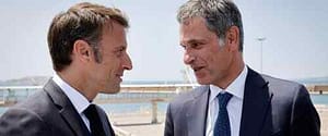 image CMA CGM saadé et macron image CMA CGM saadé et macron