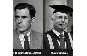John Kenneth Galbraith et Klaus Schwab l’alliance fondatrice du Forum économique mondial