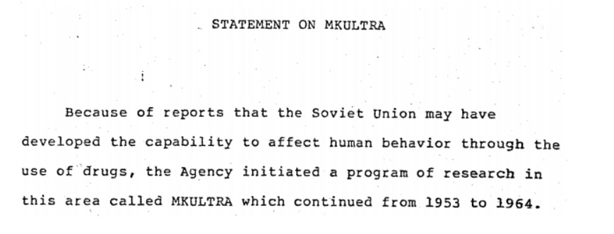 MKULTRA n’est pas une rumeur les preuves officielles qui montrent que la CIA a bien mené ce programme secret