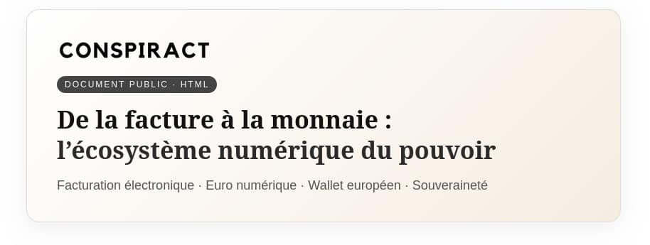 conspiract ebook de la facture a la monnaie lecosysteme numerique du pouvoir.html